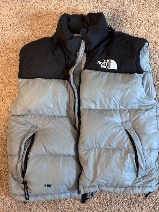 The North Face Jackets & Blazers - The North Face Men’s Light Gray and Black Down Puffer Vest